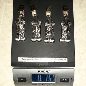Four Silver Disney Mickey Mouse Tablecloth Weights